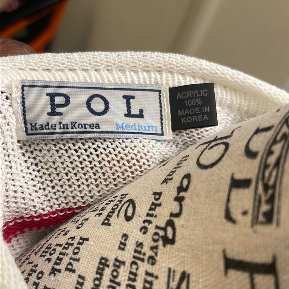 POL Gray and Red Boxy Short Sleeve Tee - Picture 2 of 4